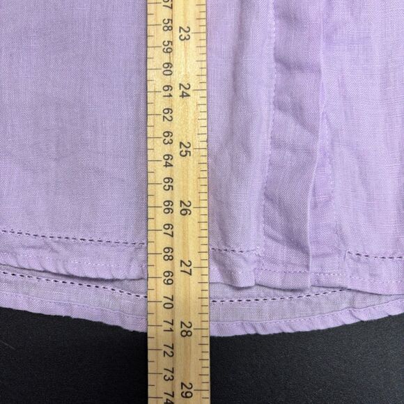 LL Bean Womens 100% Linen Tunic‎ Lilac Medium - Picture 10 of 12